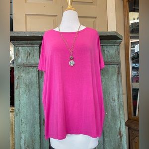 PIKO Hot Pink Short Sleeve